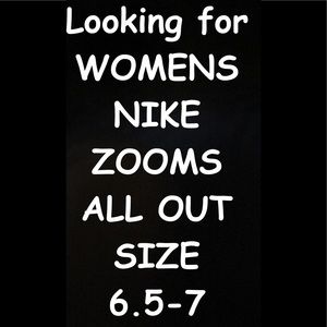 Nike zooms all out shoes
